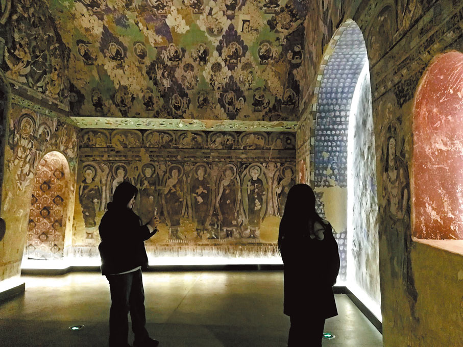 ◆「壁上·壁下—龜茲石窟藝術的因緣與回響」展覽現場。 