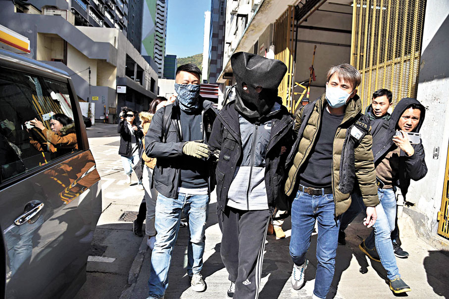 ◆警方在2019年「民陣」遊行前後拘捕多名「屠龍小隊」成員。資料圖片