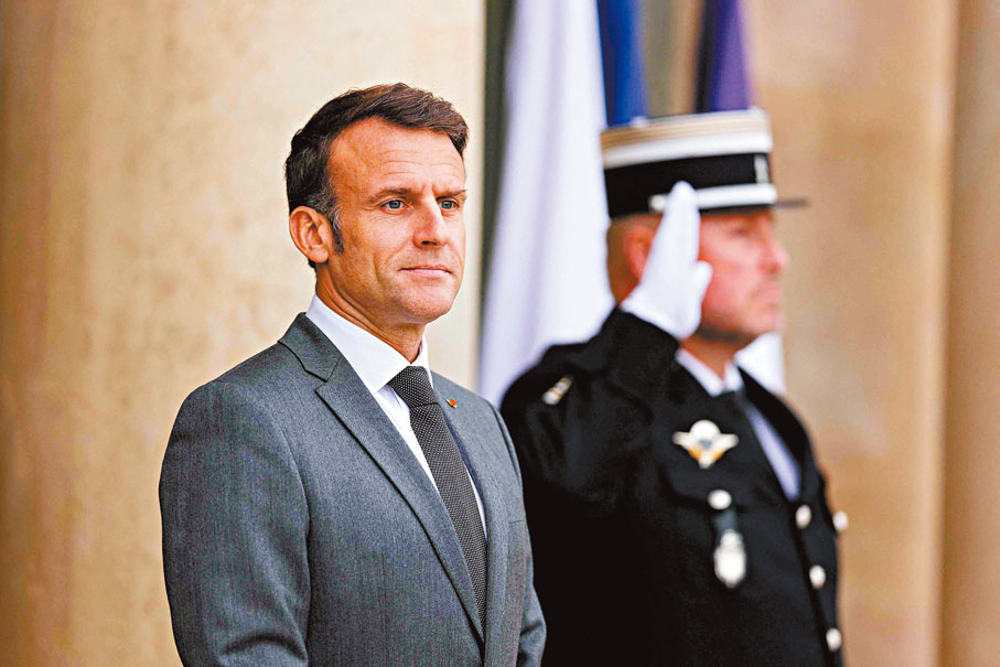 ◆法國總統馬克龍。