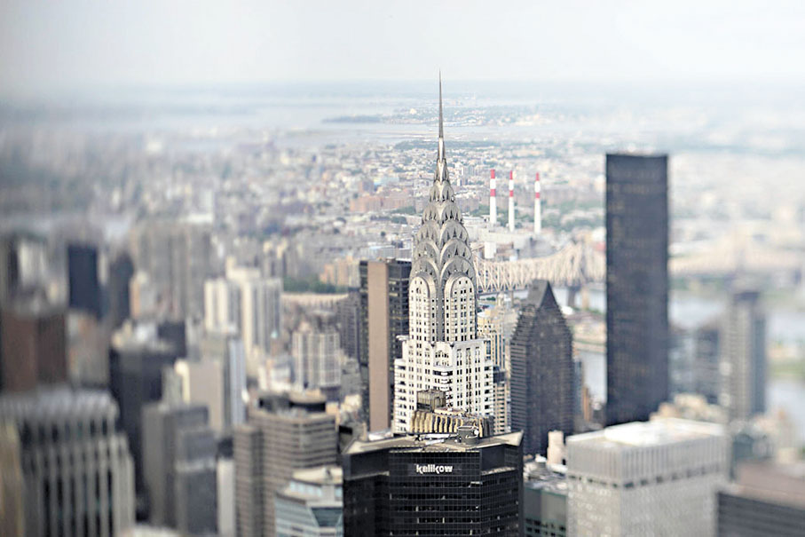 ◆紐約帝國大廈俯瞰曼哈頓的景色。 資料圖片