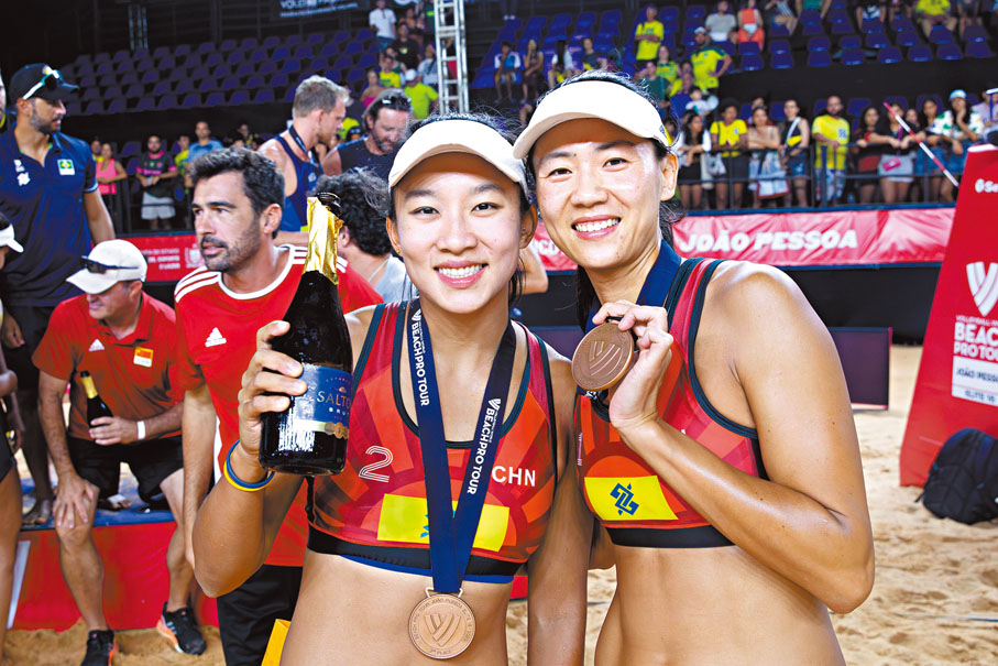 ◆薛晨（右）和夏欣怡有望通過排名直接獲得奧運資格。  資料圖片