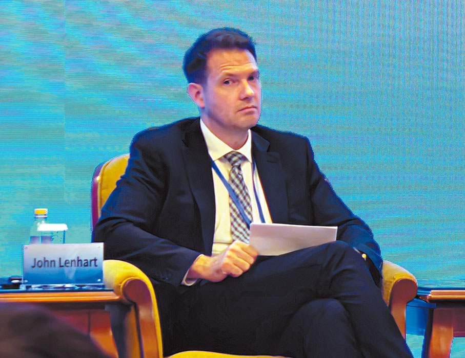 ◆沃爾瑪全球政府事務副總裁John Lenhart。香港文匯報記者朱燁  攝