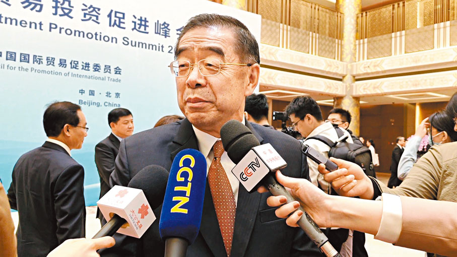 ◆正大集團資深副董事長謝毅接受香港文匯報記者採訪。香港文匯報記者朱燁  攝