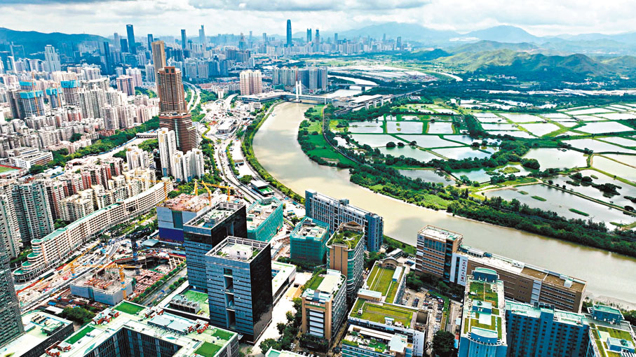 ◆孫東指，香港創科循正確的方向發展至關重要，並須緊密對接國家發展戰略。圖為俯瞰河套深港科技創新合作區。資料圖片