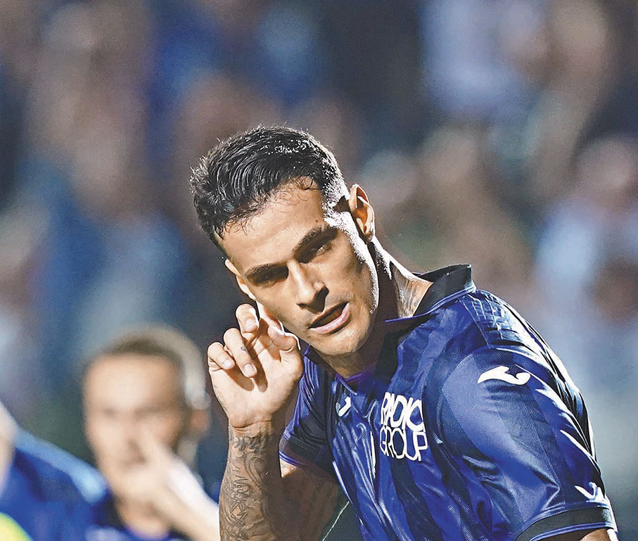 ◆施卡馬卡近15次上陣入了11球。  資料圖片