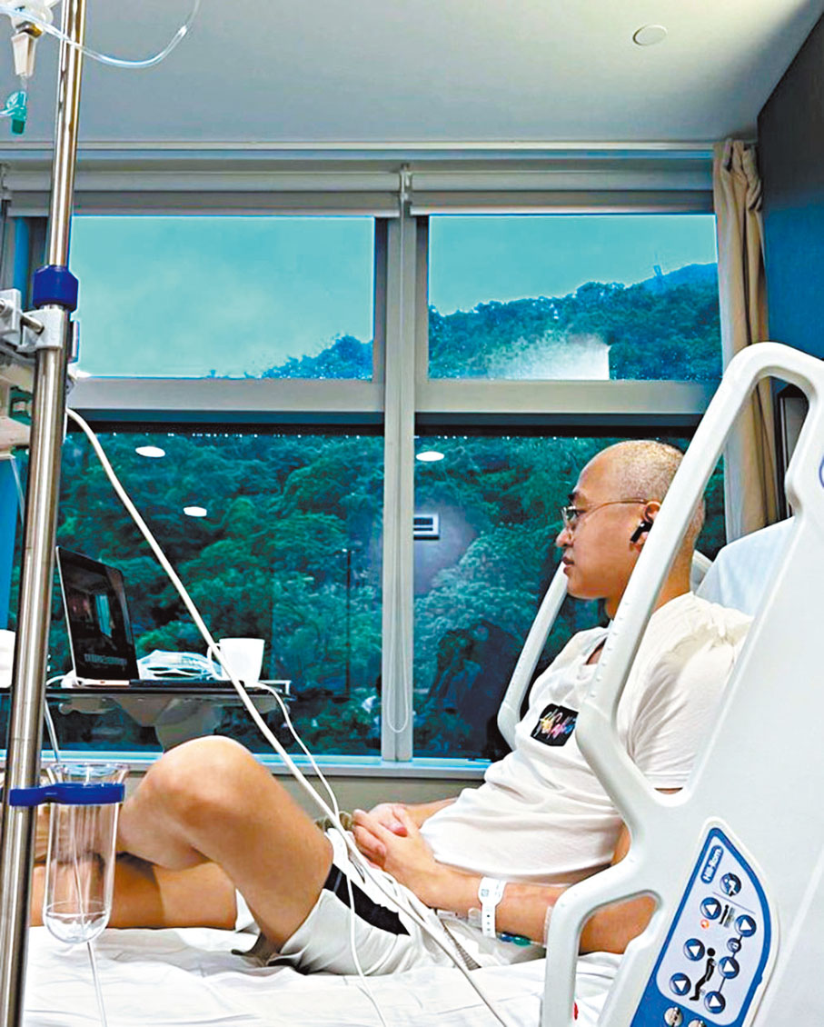 ◆一系列手術和漫長化療，令楊嘉驃痛苦不堪。網上圖片