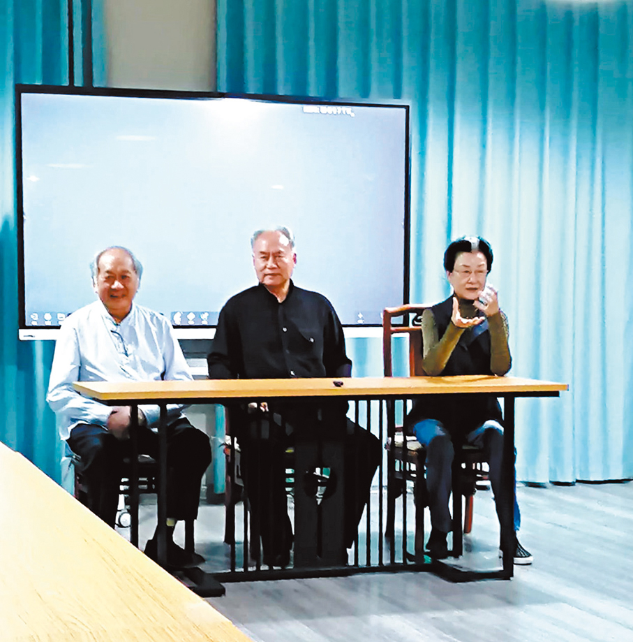 ◆左起：溫金海、邢啟林、崔愛玲