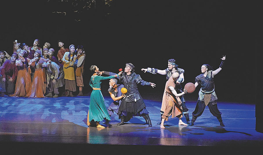 ◆北京歌劇舞劇院演出舞劇《五星出東方》。 大公文匯全媒體記者蕭霖  攝