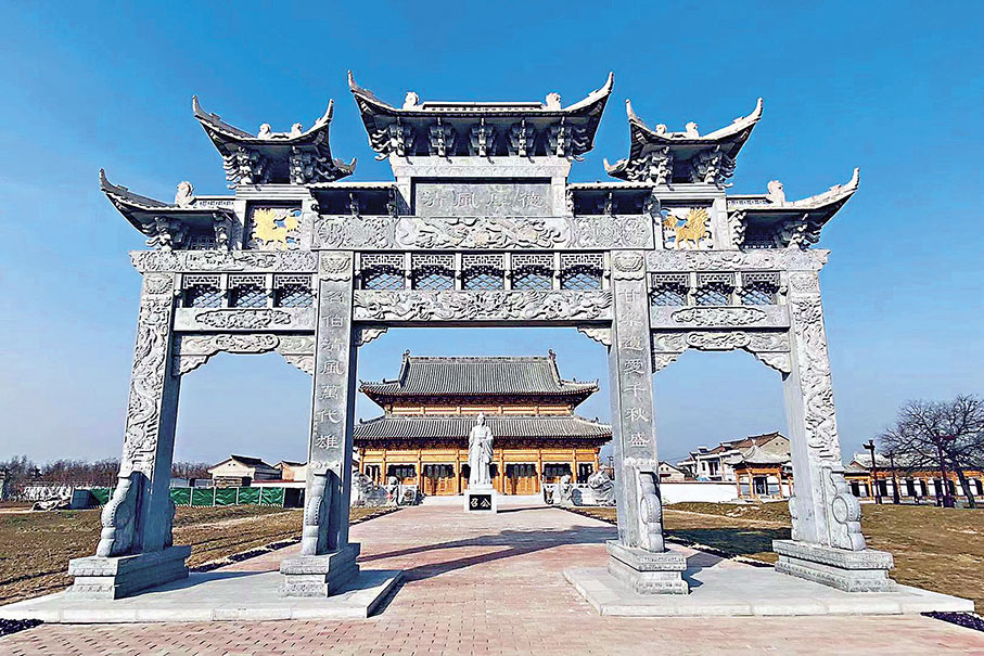 ◆位於寶雞岐山召亭村甘棠樹旁的召公祠。