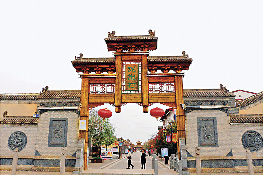 ◆「中國泥塑第一村」陝西寶雞鳳翔六營村。