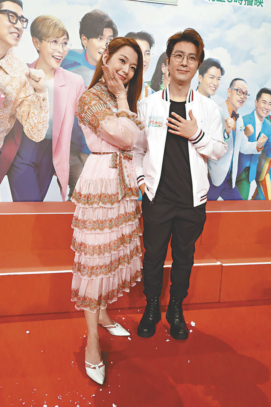 ◆呂慧儀和張景淳稱情侶戒指只是劇中道具。