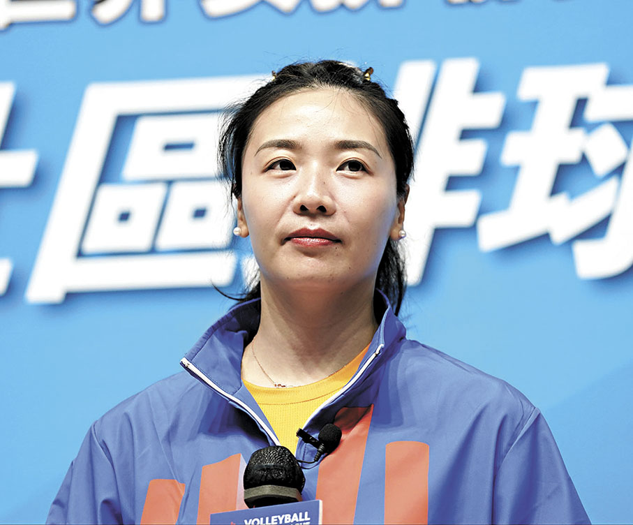 ◆魏秋月期望中國女排能在香港站取得奧運入場券。  香港文匯報記者張發兒  攝