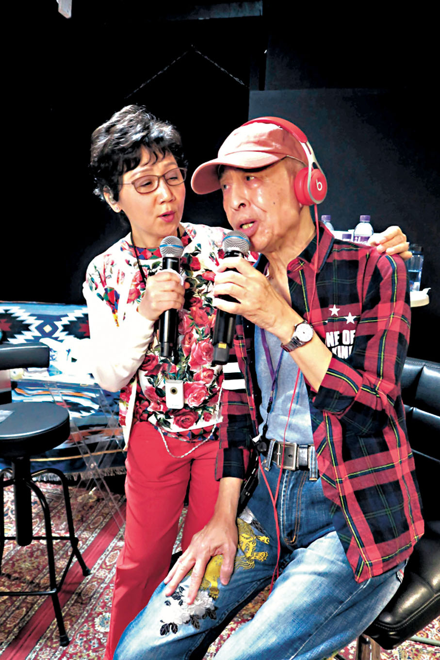 ◆葉振棠與張德蘭為演唱會進行綵排。