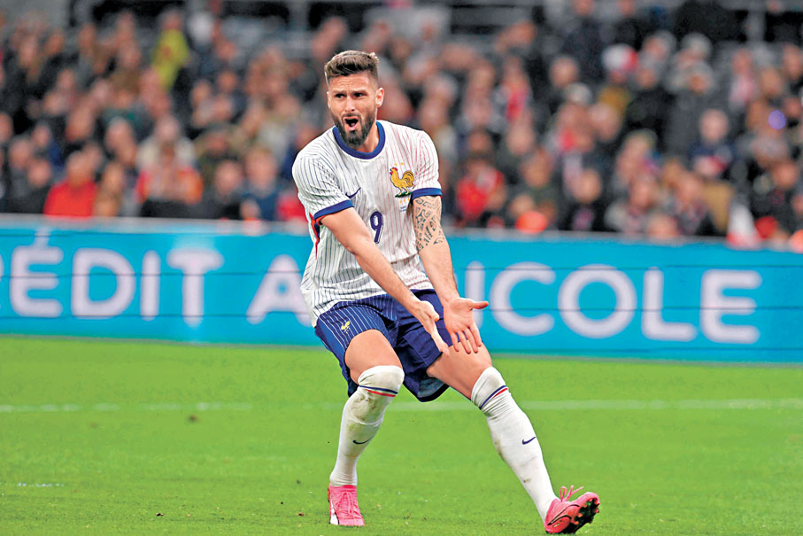 ◆基奧特經歷過多屆大賽洗練，年齡和體力或許會是這位法國前鋒的最大挑戰。 資料圖片