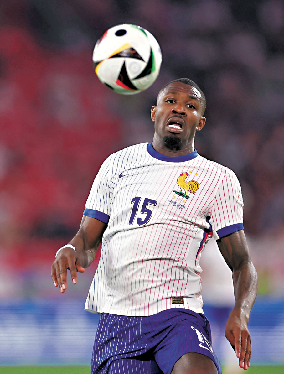 ◆馬古斯杜林上仗表現對辦，或可成為麥巴比缺陣的法國隊救兵。 資料圖片