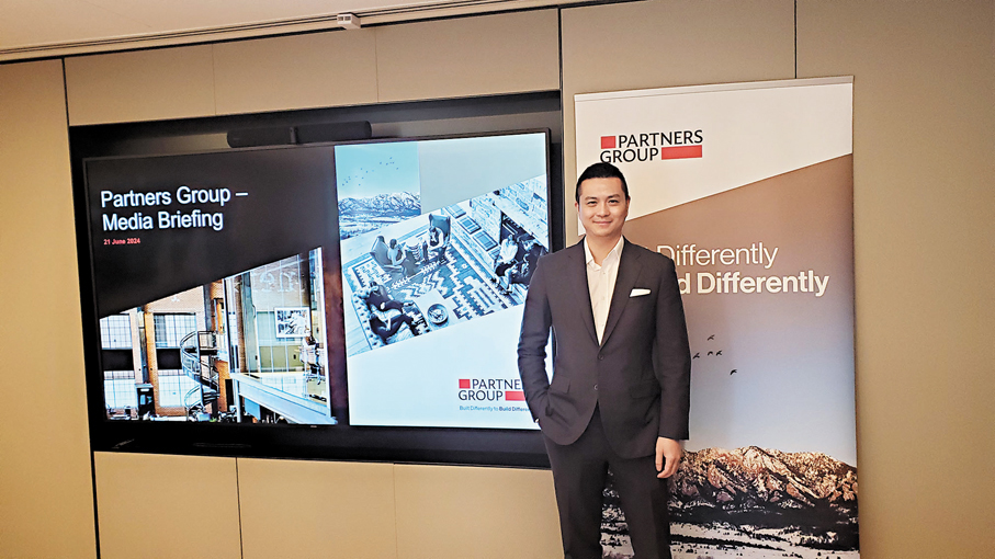 ◆徐家傑指合眾集團有三大理由來港開業,稱單計內地資金已令香港成為全球第二大財富管理中心。香港文匯報記者岑健樂 攝