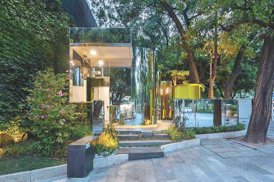 ◆馬家龍「無界之廁」為唐勇第一個作品。香港文匯報深圳傳真