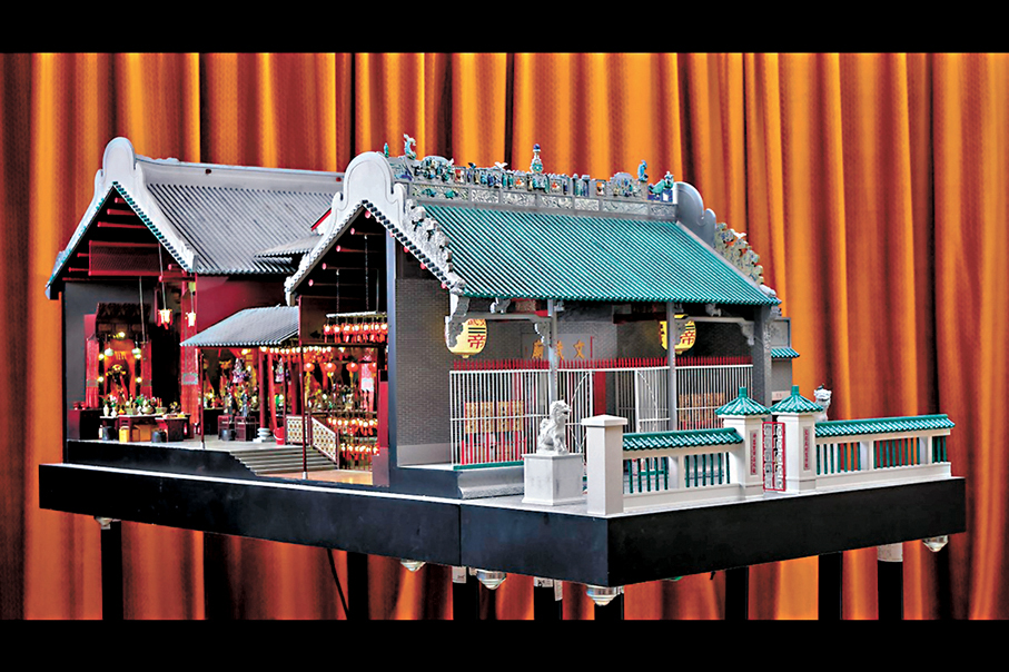 ◆展品《文武廟》呈現了擁有超過170年歷史的法定古蹟。   主辦方供圖