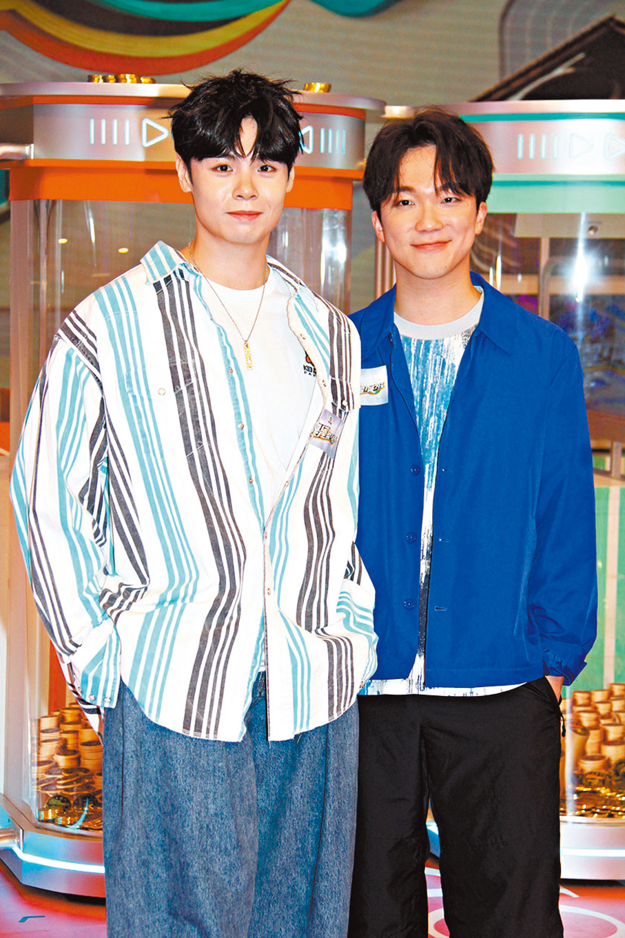 ◆何晉樂(右)與冼靖峰希望炎明熹主動交代清楚其去向。