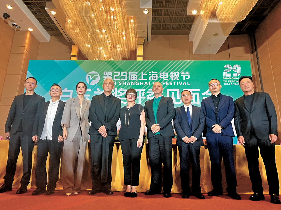 ◆白玉蘭獎電視劇類別評委合影。 夏微   攝