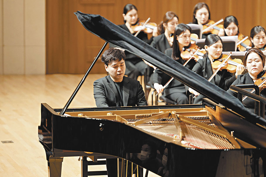 ◆韓智浩曾多次在首爾藝術中心音樂廳演出不同時期以至當代的協奏曲。 受訪者供圖