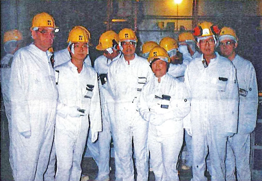 ◆1986年8月譚惠珠到法國考察,參觀以壓水式反應堆發電的核電站。