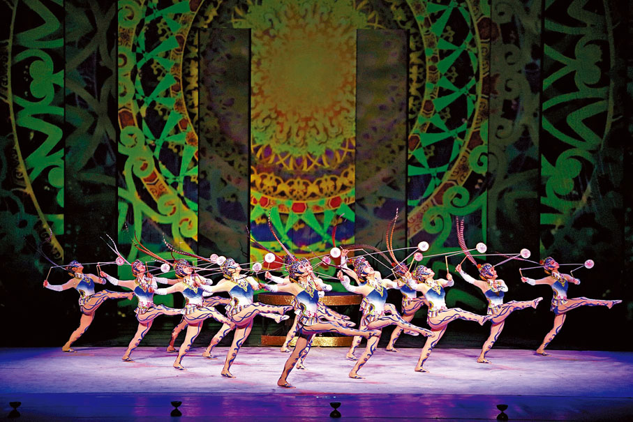 ◆集體空竹《俏花旦》。 中國雜技團供圖