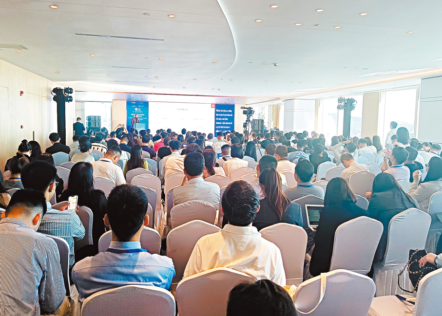 ◆中阿經貿投資（大灣區）交流活動吸引了大量企業代表參加，尋找阿聯酋投資機遇。 香港文匯報記者李昌鴻  攝