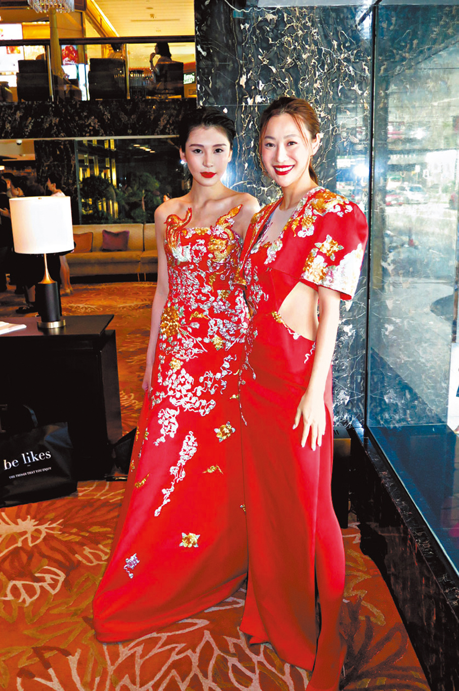 ◆朱智賢（右）與施匡翹有份行騷。