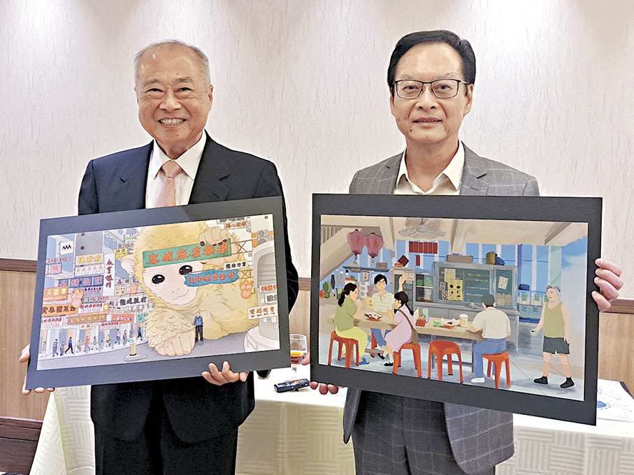 ◆市建局主席周松崗（左）及行政總監韋志成昨日會見傳媒。 香港文匯報記者聶曉輝 攝