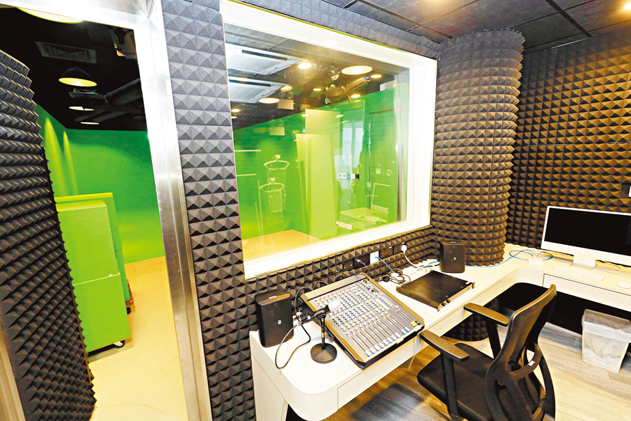 ◆ 邵氏創意中心內配備後期媒體製作設施。