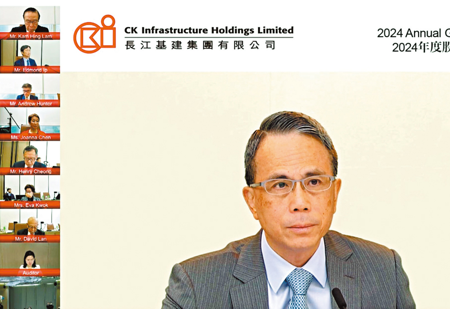 ◆長建指，該公司不時考慮及研究不同的方案冀為股東增值。圖為主席李澤鉅早前出席股東周年大會問答環節。 資料圖片