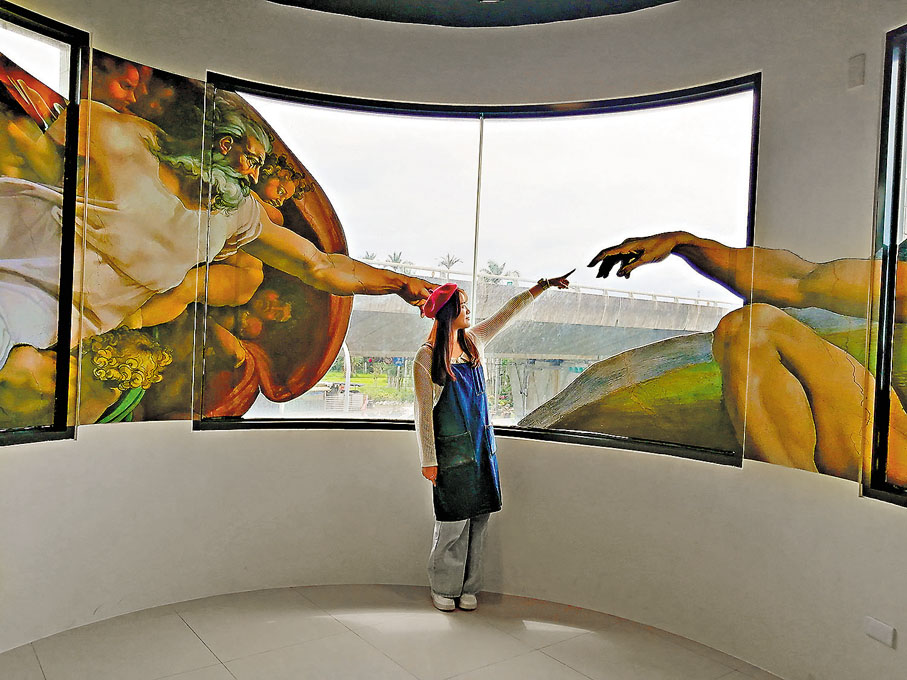 ◆這道窗也成為了畫框