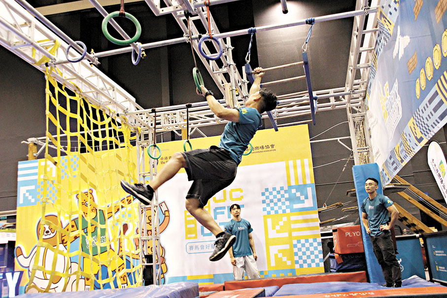 ◆運動消閒博覽預展上的即場示範。香港文匯報記者黃艾力 攝