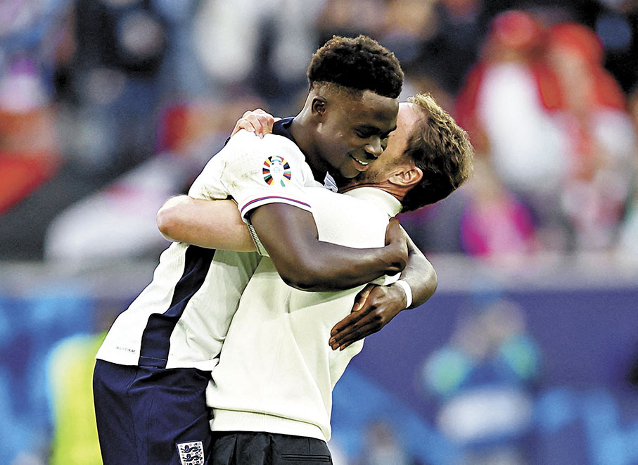 ◆修夫基任內起用了布卡約沙卡等新秀。  資料圖片