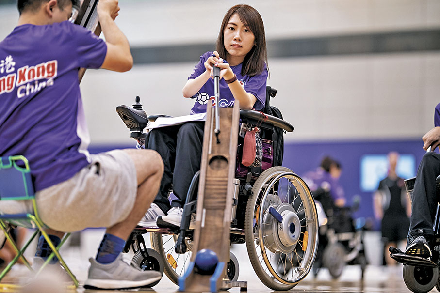 ◆何宛淇在比賽中。 