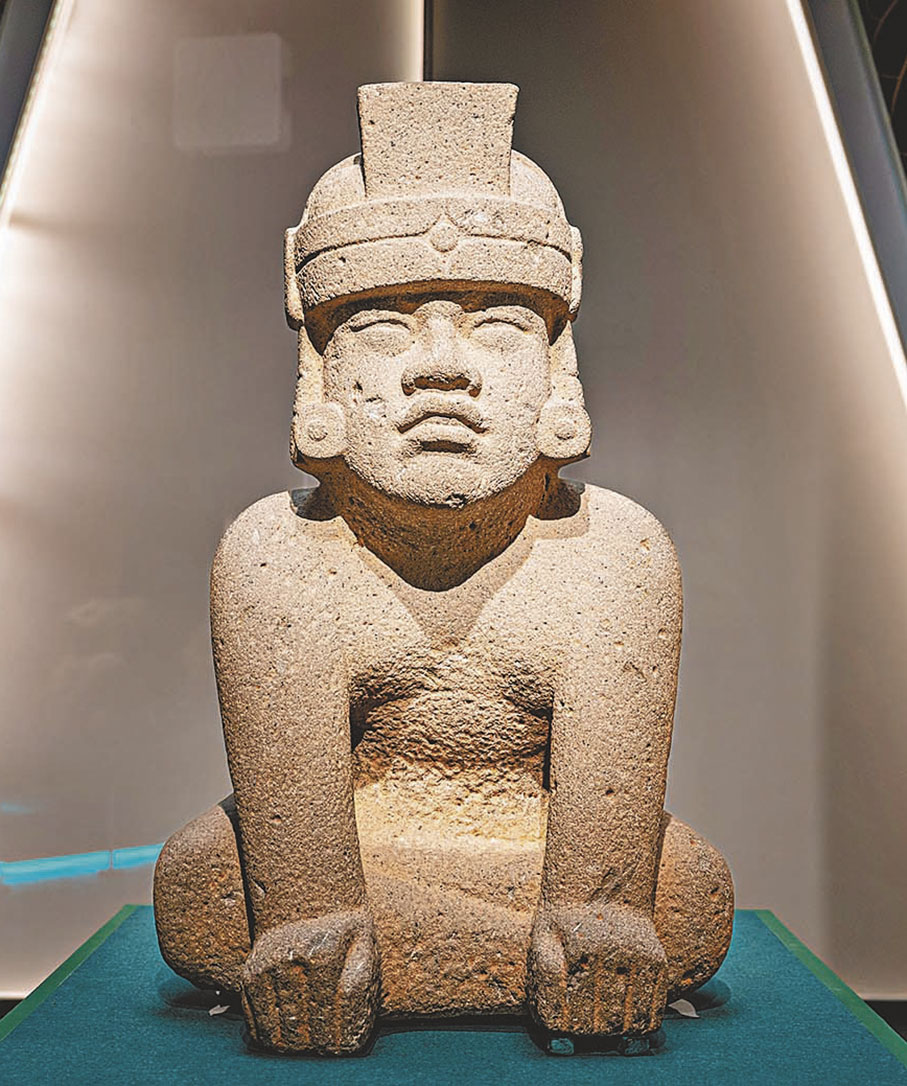 ◆「王子」豹人石雕（公元前 1200-前 900 年，奧爾梅克文化）