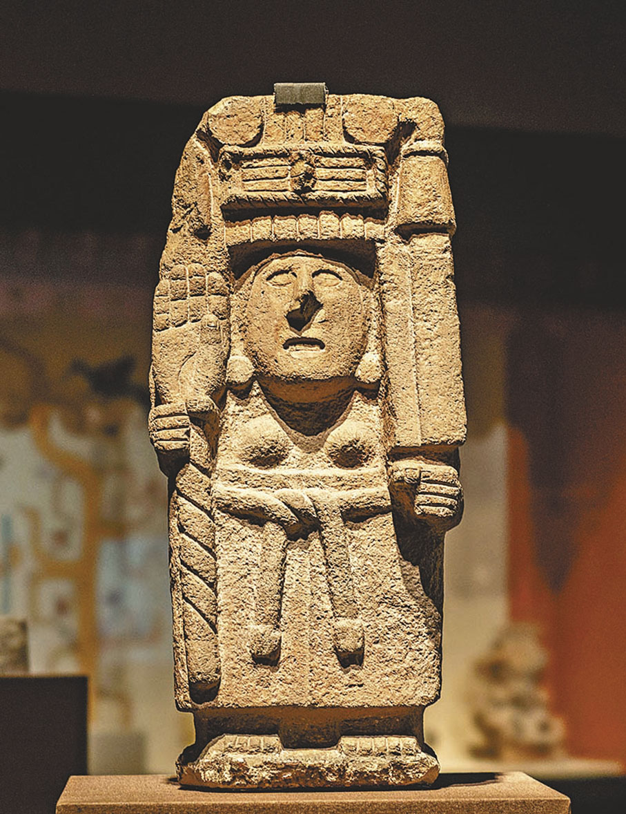 ◆玉米神石雕（公元1200-1521 年，阿茲特克文化）