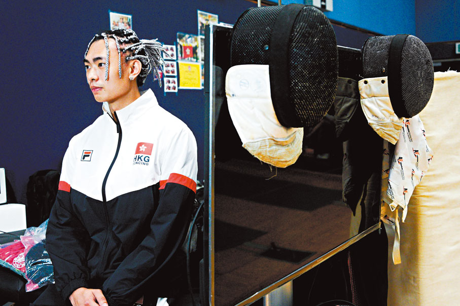 ◆何瑋桁的雷鬼頭造型，顛覆大眾對運動員既定印象。 大公文匯全媒體記者麥鈞傑 攝