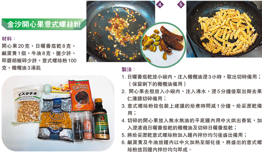 金沙開心果意式螺絲粉