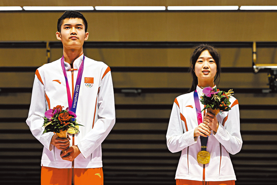 ◆盛李豪/黃雨婷力爭為國家隊進賬本屆奧運會的第一金。  資料圖片