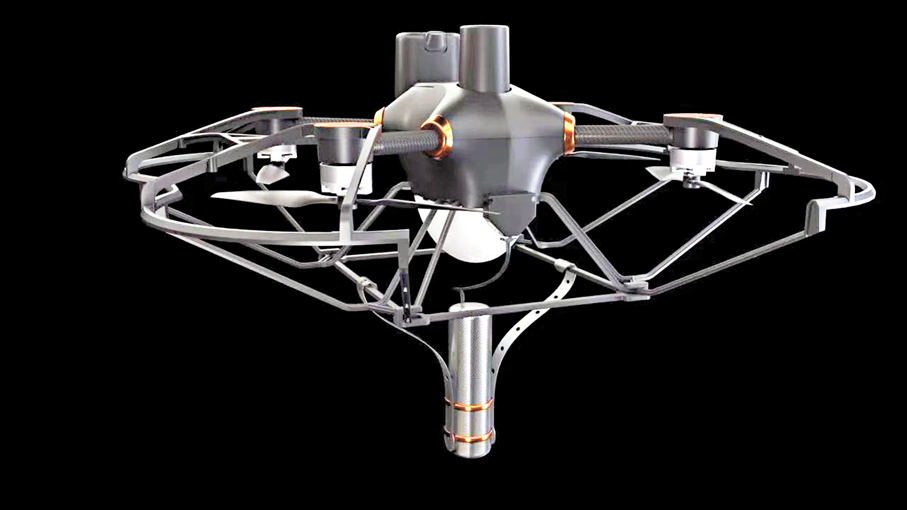 ◆巴黎奧運會上無人機煙花表演使用的高巨創新EMO無人機（升級款）產品。  香港文匯報深圳傳真