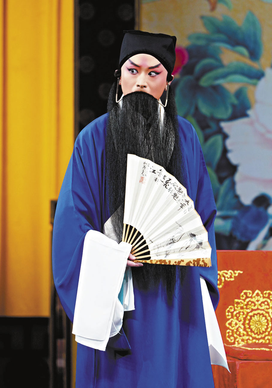 ◆《烏龍院》魯肅飾宋江。