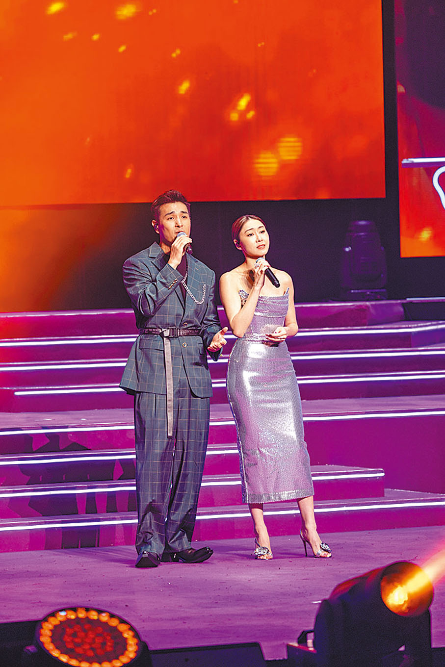 ◆胡定欣和陳展鵬合唱《從未知道你最好》。