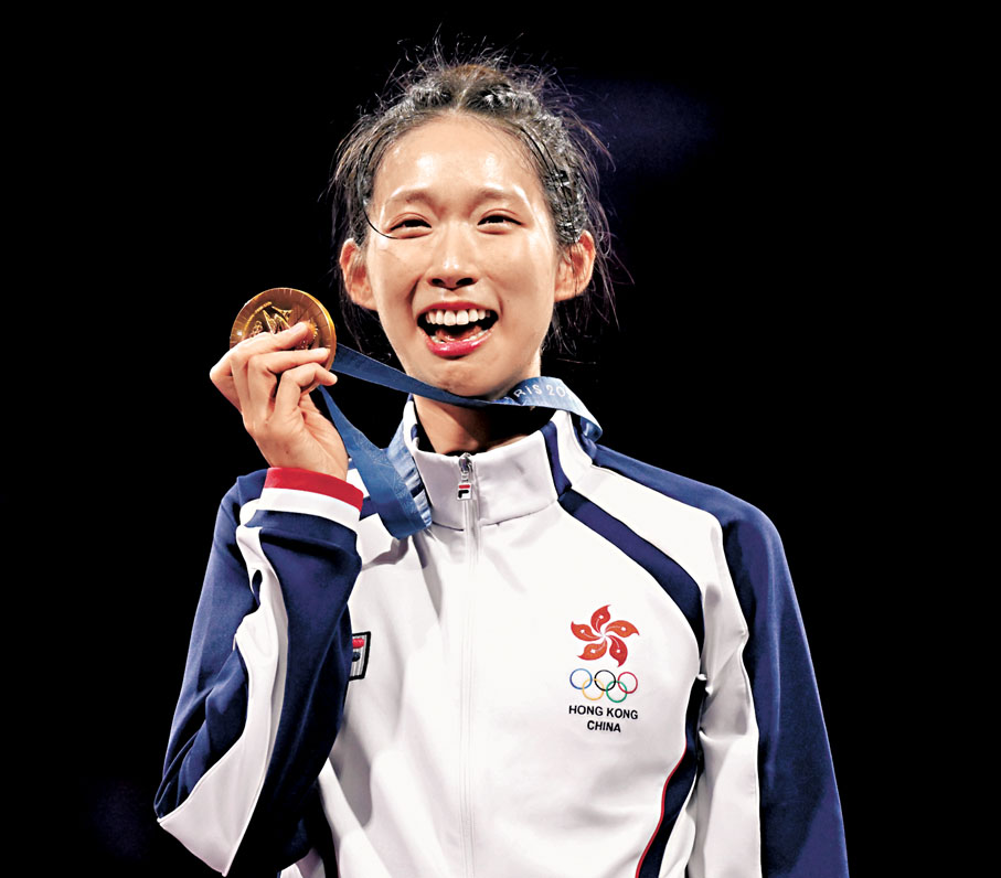◆江旻憓奪得奧運女子重劍金牌。  資料圖片
