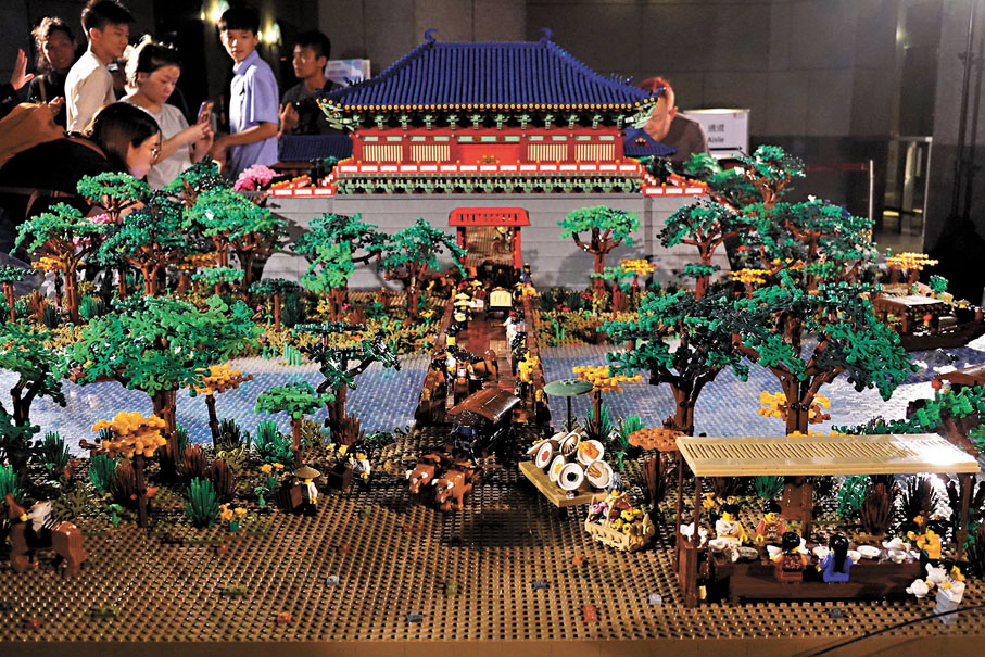 ◆模型細緻還原了北宋時期的建築規格和結構。