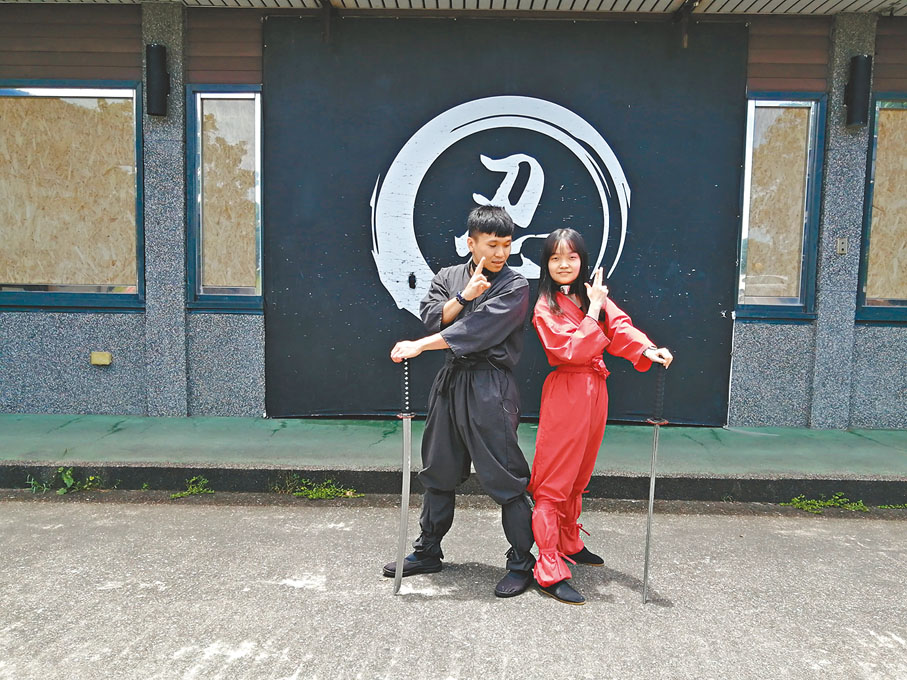 ◆宜蘭忍者村的引導員等待各位「忍者」的到來。