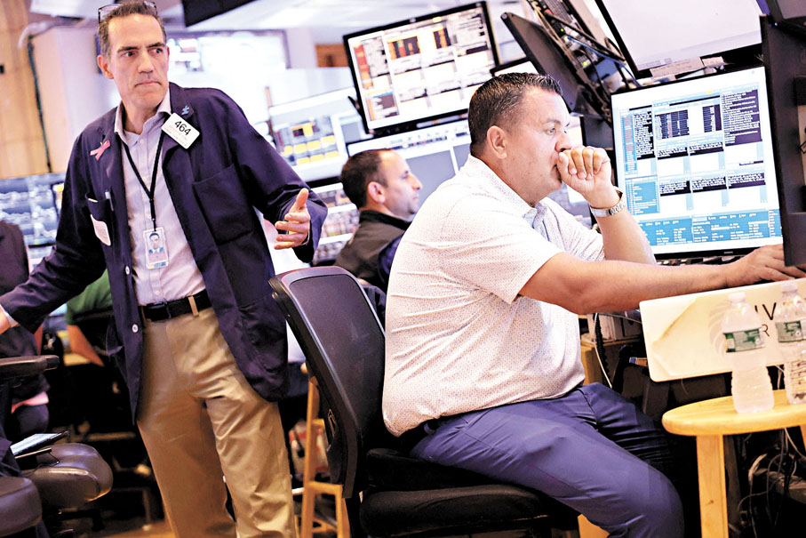 ◆資本利得稅實際漲幅近一倍，料將壓垮美國股市。資料圖片