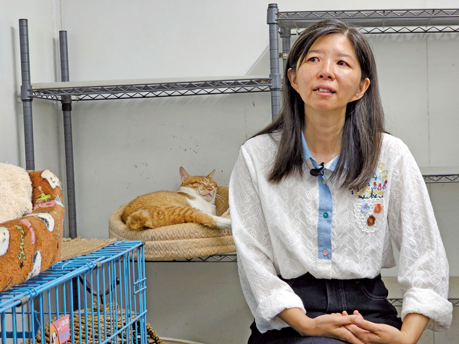 ◆謝婉儀回憶救助過程中的感人事跡不禁落淚。