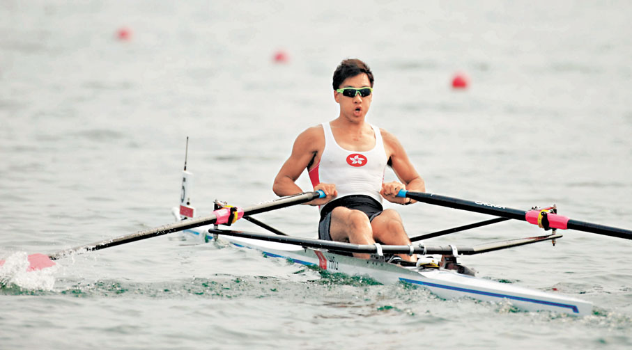 ◆羅曉鋒參加2008年北京奧運男子單人雙槳賽事。資料圖片
